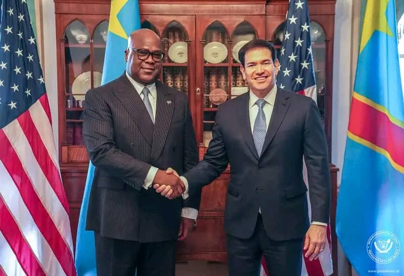 Washington : Tshisekedi et Mardi Rubio évaluent l&rsquo;accord de paix et le partenariat stratégique RDC-Etats-Unis